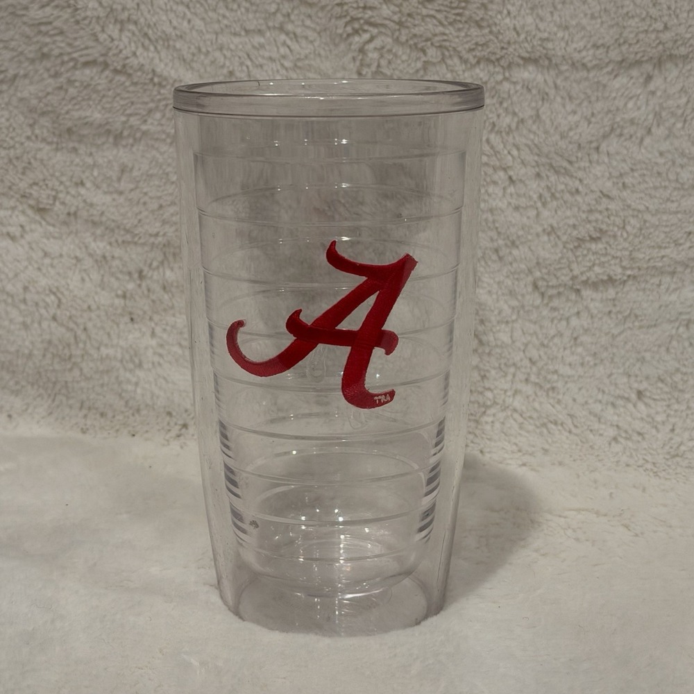 Tervis Tumbler Alabama SEC Football 16oz No Lid Hot Cold Insulated Cup READ